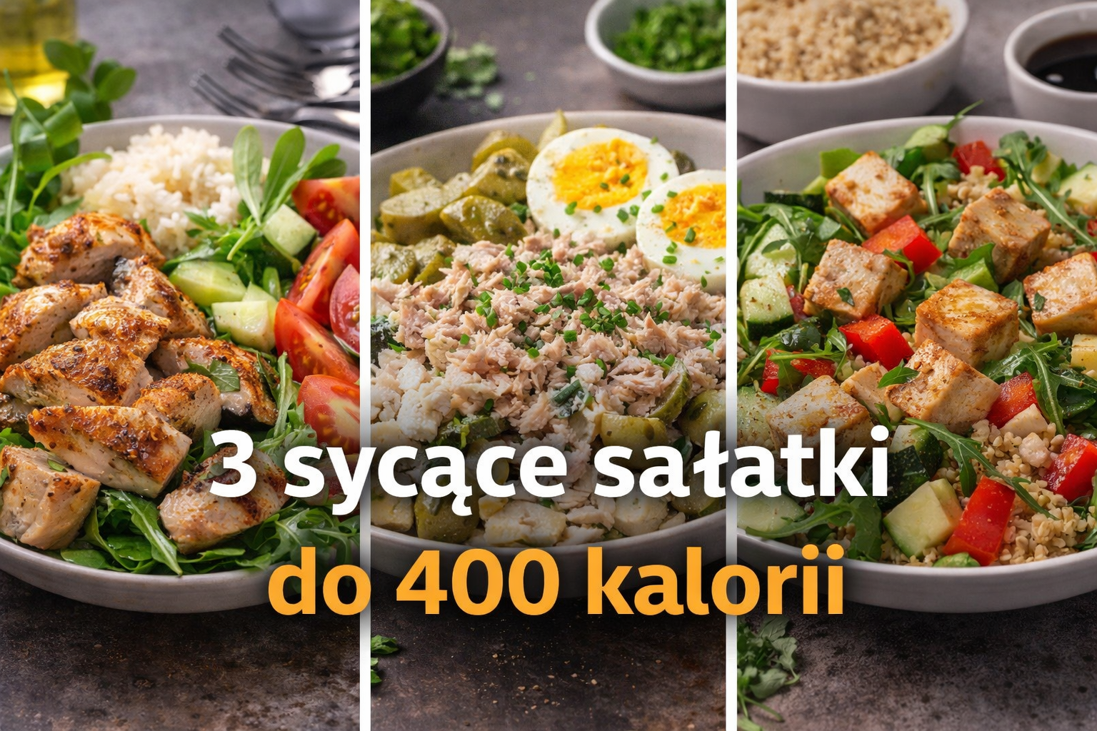 Read more about the article 3 sycące sałatki do 400 kalorii – idealne na dietę 1600 kcal