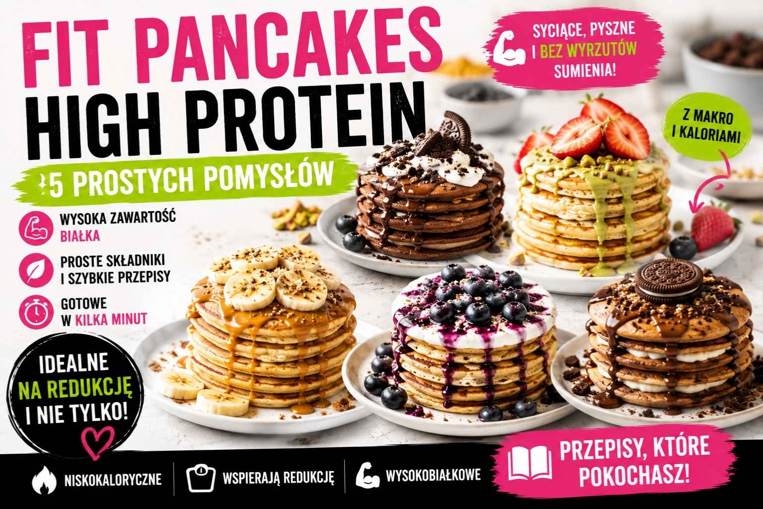 You are currently viewing Fit pancakes high protein – 5 pomysłów
