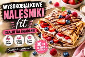 Read more about the article Wysokobiałkowe naleśniki fit idealne na śniadanie
