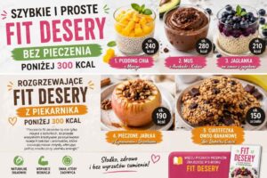 Read more about the article Fit deser do 300 kcal – 5 słodkich pomysłów bez wyrzutów sumienia