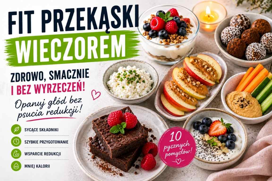 Read more about the article Fit przekąski wieczorem – 10 pomysłów na zdrowe przekąski