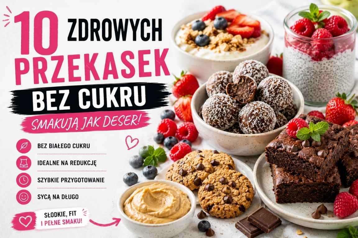 Read more about the article Zdrowe przekąski bez cukru – 10 pomysłów na słodkie i sycące przekąski