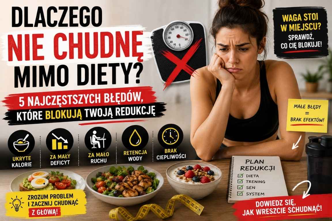 Read more about the article Dlaczego nie chudnę na deficycie? 5 błędów blokujących redukcję