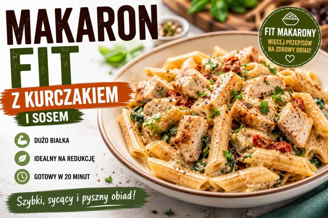 Read more about the article Makaron fit z kurczakiem i sosem – szybki obiad na redukcję