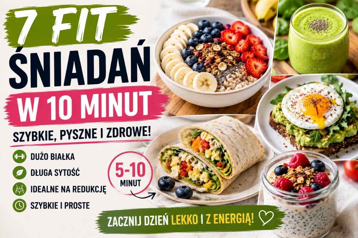 Read more about the article Szybkie fit śniadania do 10 minut – 7 zdrowych pomysłów na każdy poranek