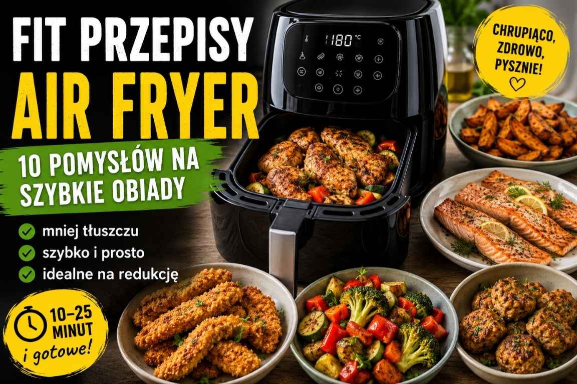 Read more about the article Fit przepisy z air fryera – 10 szybkich obiadów na redukcję