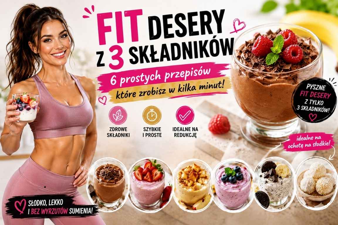 Read more about the article Fit deser 3 składniki – 6 prostych przepisów.