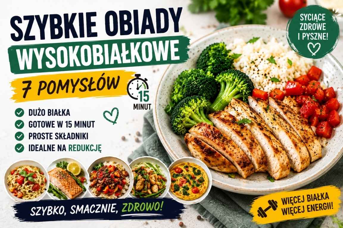 Read more about the article Obiad wysokobiałkowy – 7 szybkich przepisów, które sycą na długo