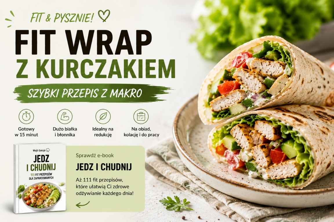 Read more about the article Fit wrap z kurczakiem – szybki przepis z makro i kcal