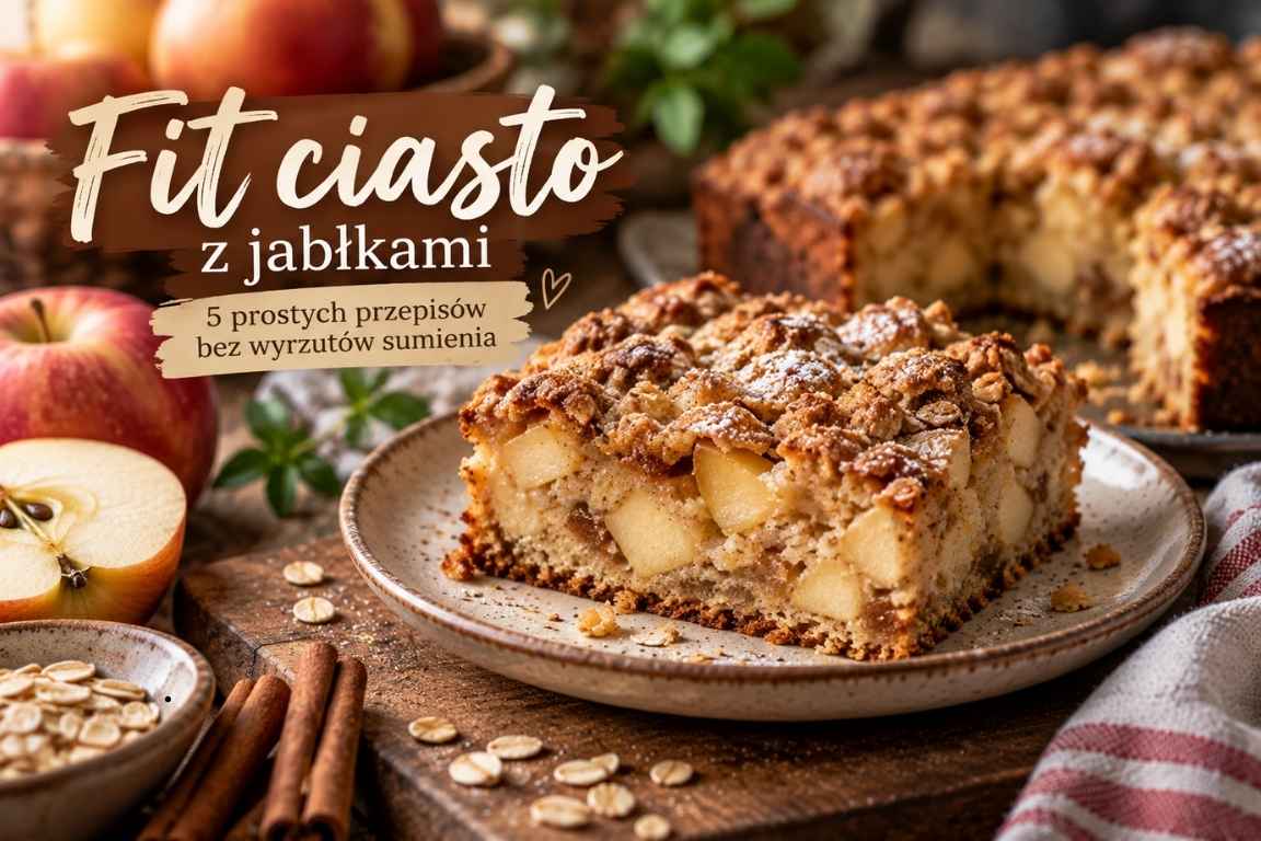 Read more about the article Fit ciasto z jabłkami – 5 prostych przepisów bez wyrzutów sumienia