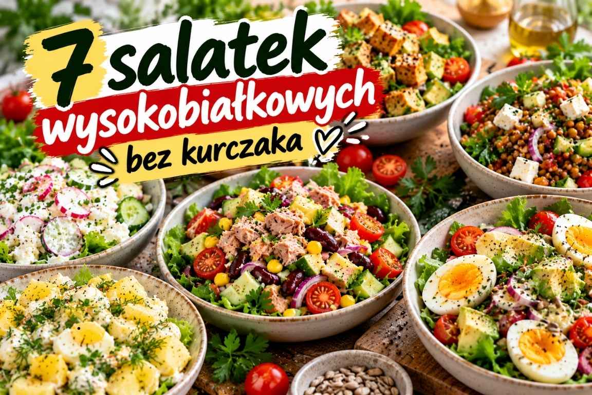 Read more about the article Sałatki wysokobiałkowe bez kurczaka – 7 prostych przepisów